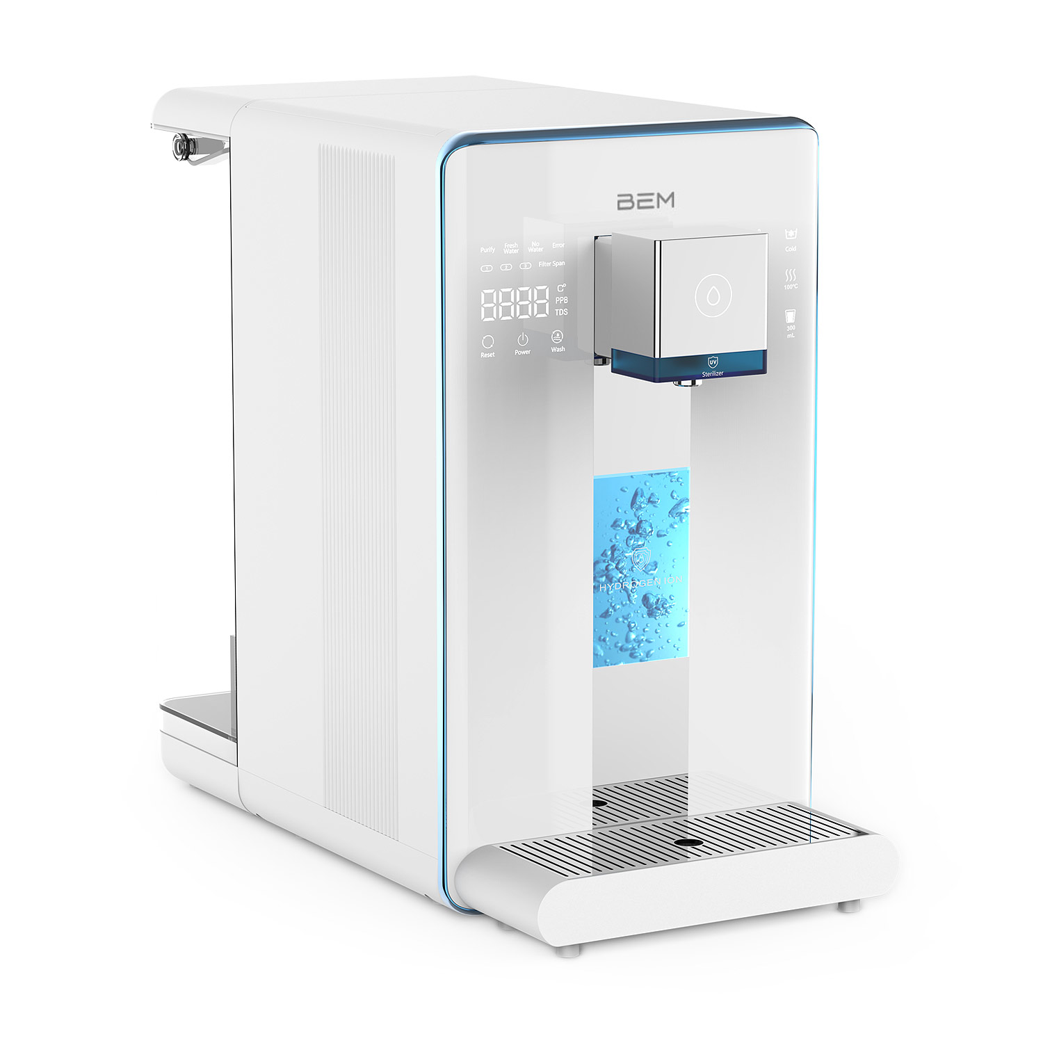 BEM LINA Osmose Hydrogen Wasserfilter Auftischgerät mit 6 L Wassertank inkl. UV-Wasserdesinfektion