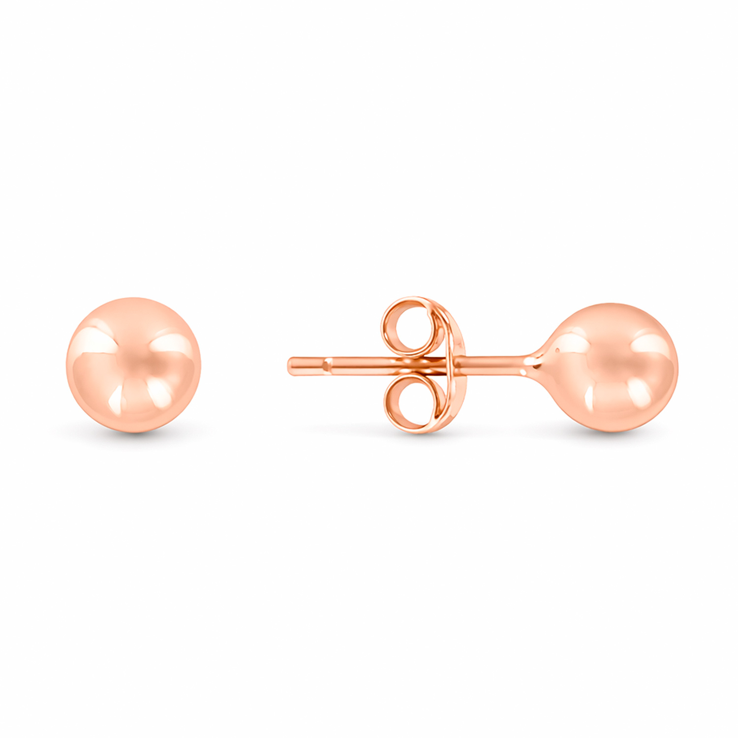 Stud earrings in 585 rose gold