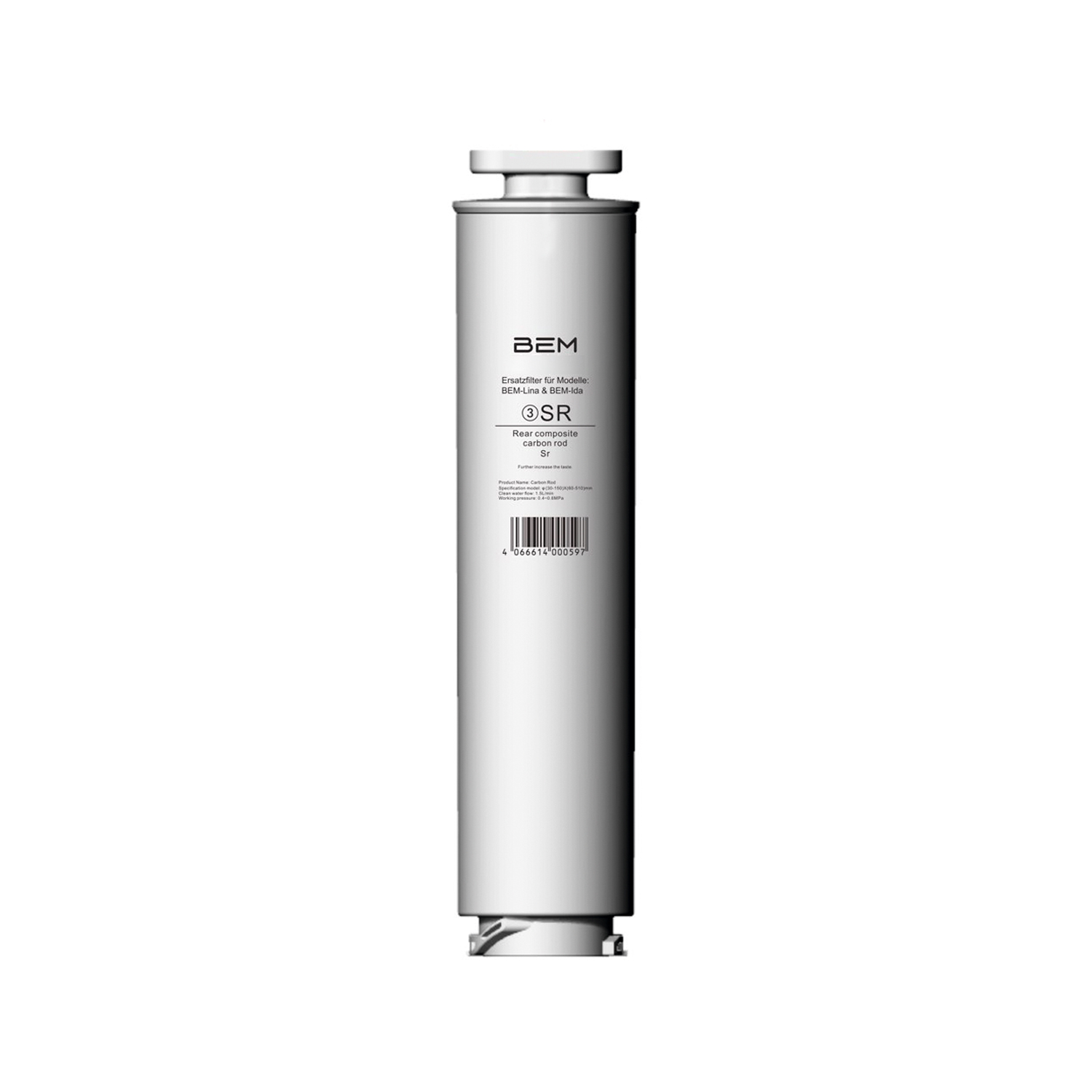 SR+Mineralisator Ersatzfilter - Dritte Reinigungsstufe für BEM Lina & BEM Ida Wasserfilter, EINZELN