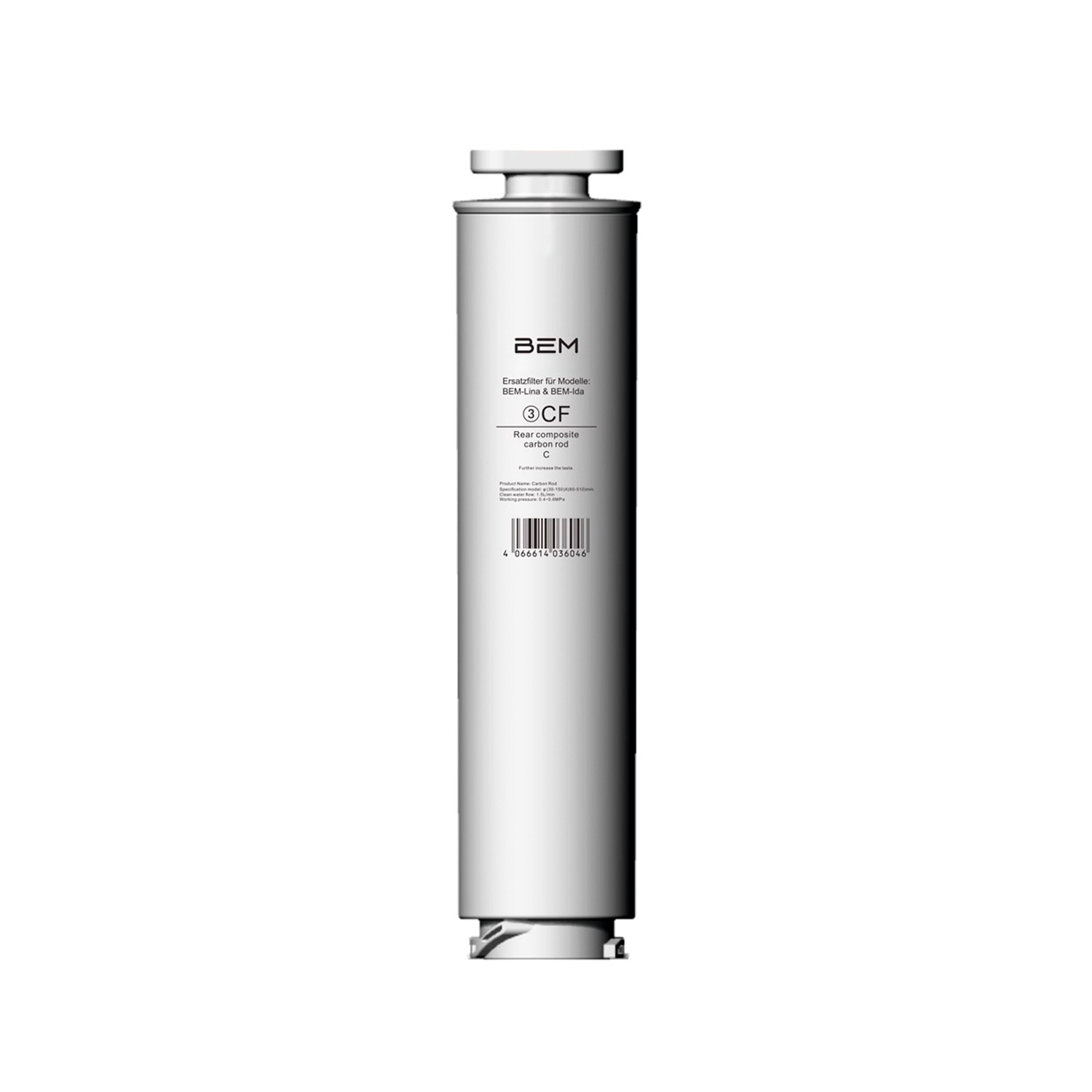 CF Ersatzfilter - Dritte Reinigungsstufe für BEM Lina & BEM Ida Wasserfilter, EINZELN