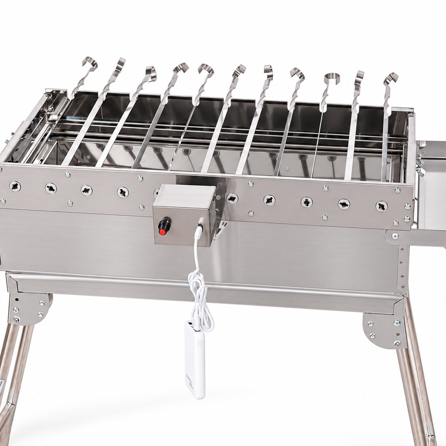 RAMBO GRILL Ares 2.0 — Grill attachment with automatic rotisserie