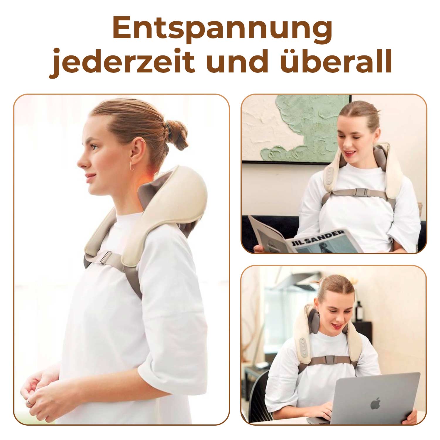 BEM Multi Relax - Shoulder and neck massager | Beige | 70202164-2