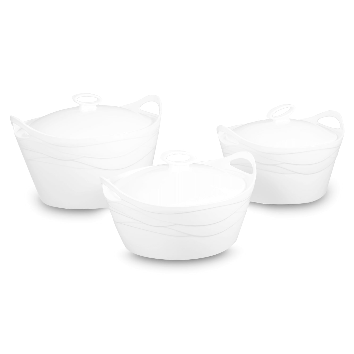 B-Ware Thermoschüssel 3er Set mit Deckel (2.5, 3.5 und 5 Liter)