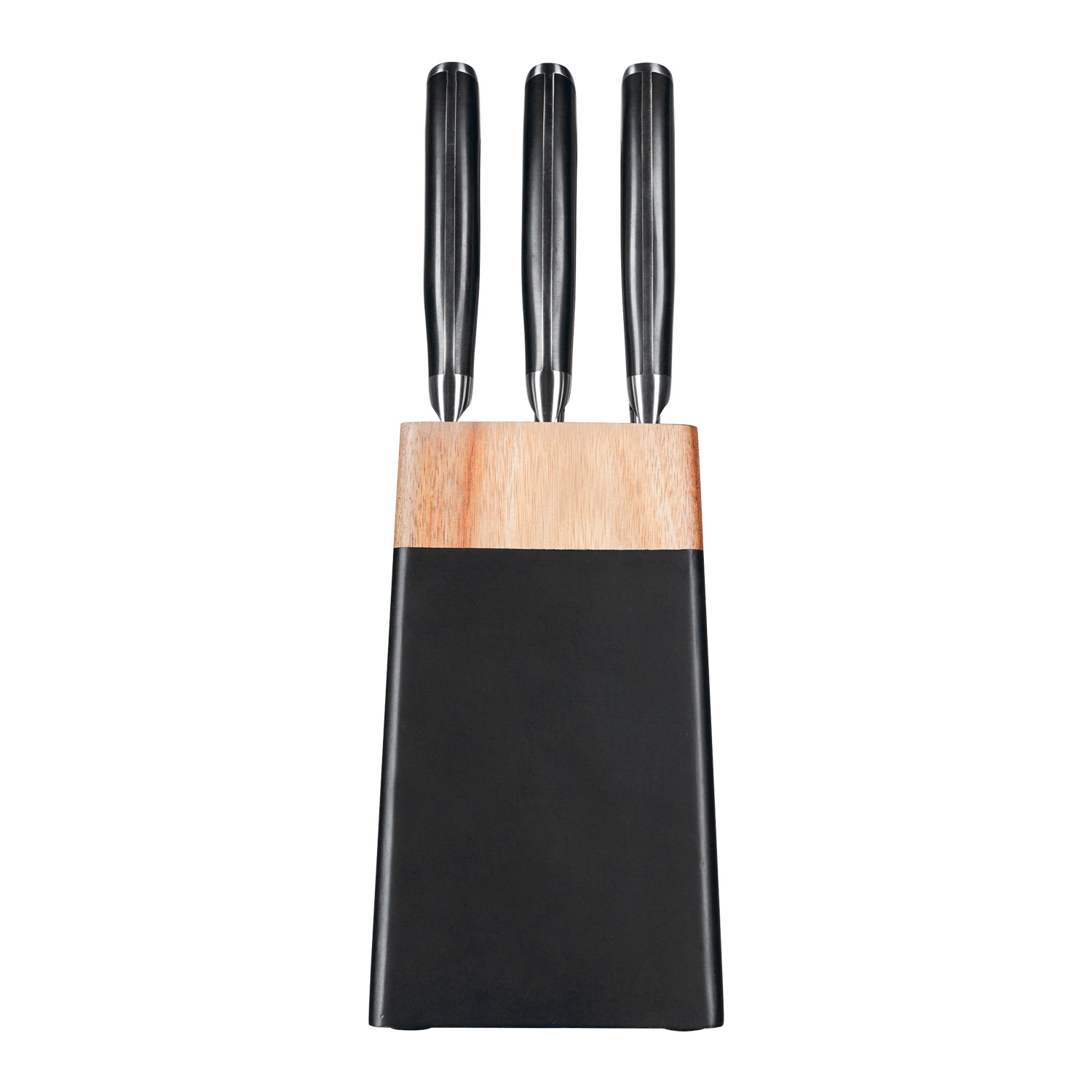 BEM Master Chef 6-piece knife set made of high-quality stainless steel with knife block incl. sharpener