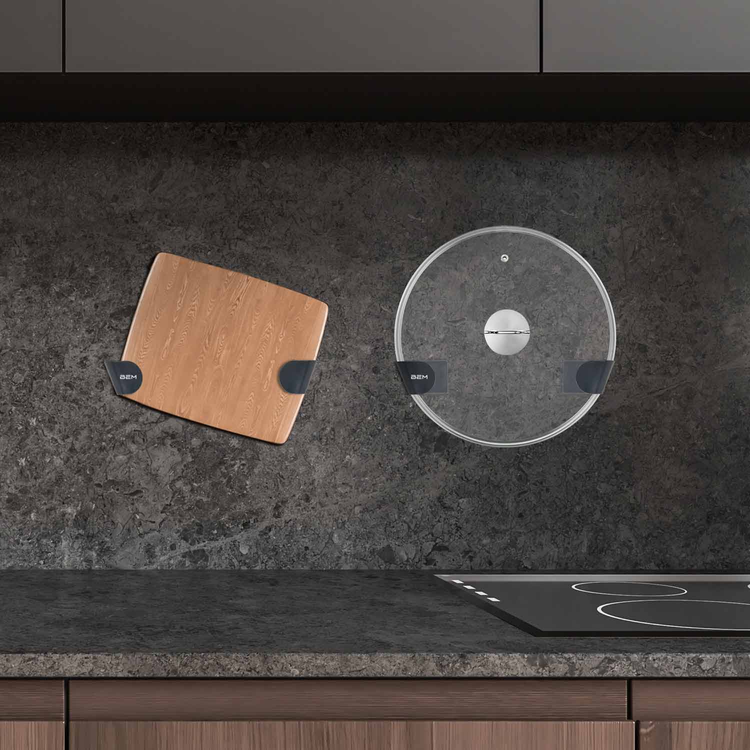 BEM-Deckelhalter, selbstklebend