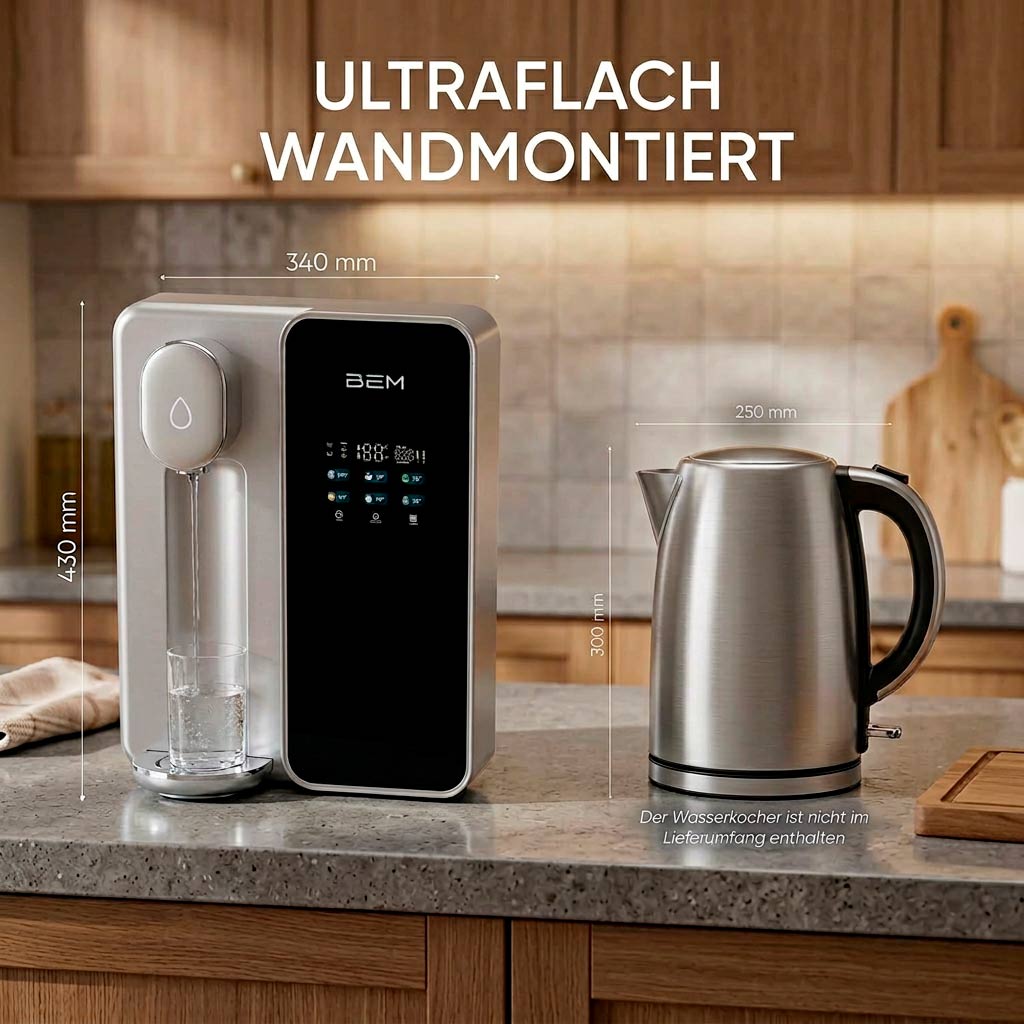 BEM Unicora 2.0 — neue Generation! Umkehrosmose-Wasserfilter mit Direktanschluss