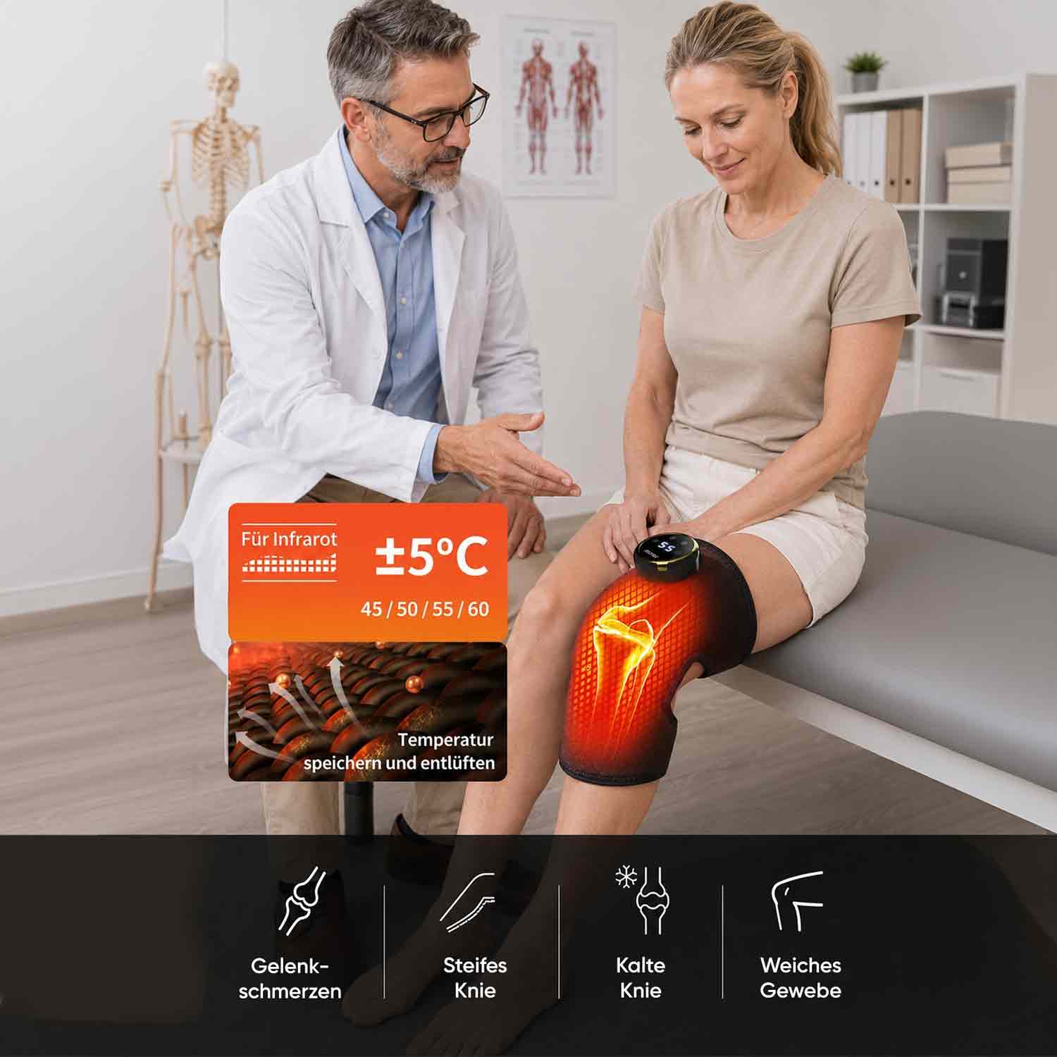 BEM Relief — интеллектуальный массажёр для коленей, плеч, локтей и суставов