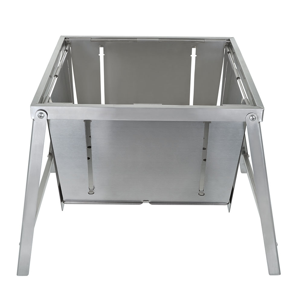 RAMBO ToGo stainless steel shashlik grill with motor, portable and compact