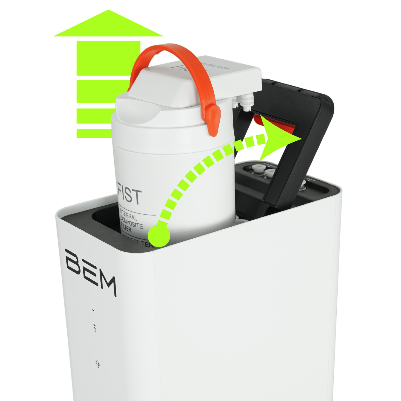 Replacement filter 5-in-1 for the BEM Lisa water filter system model