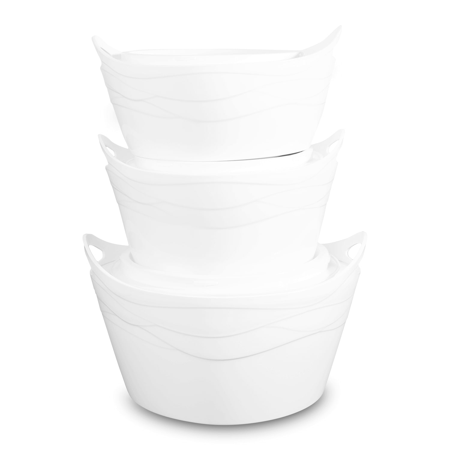 B-Ware Thermoschüssel 3er Set mit Deckel (2.5, 3.5 und 5 Liter)